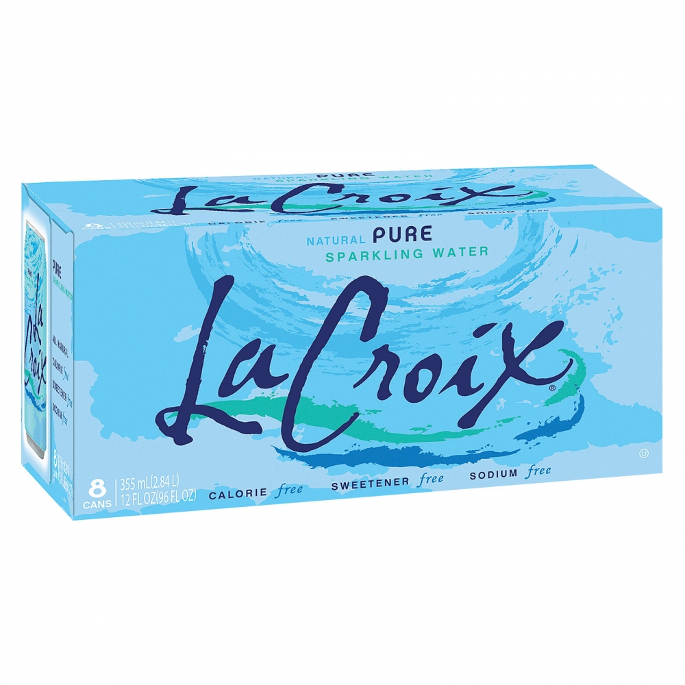 Lacroix Pure Sparkling Water - 3개 묶음상품 - 12 Fl oz.