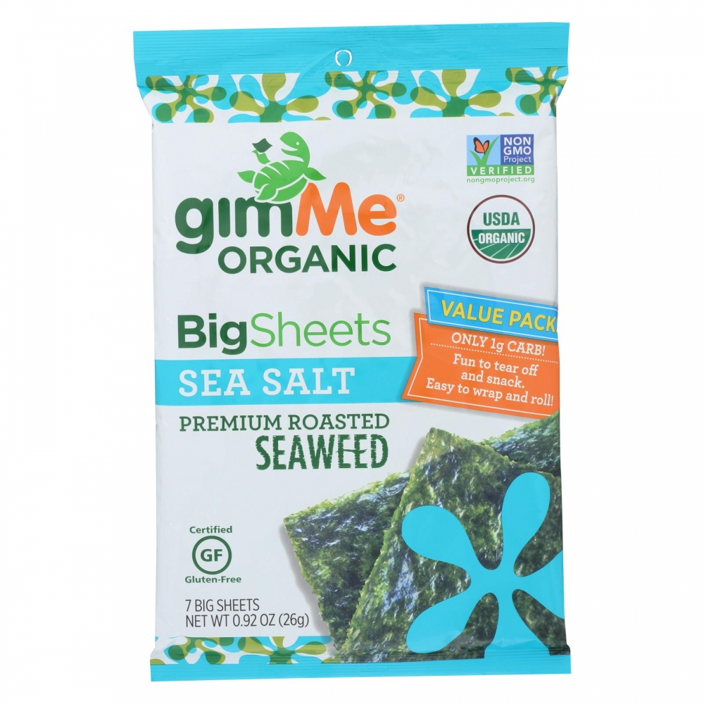 Gimme Organic Wrap N' Roll - Sea Salt - 10개 묶음상품 - 0.92 oz.