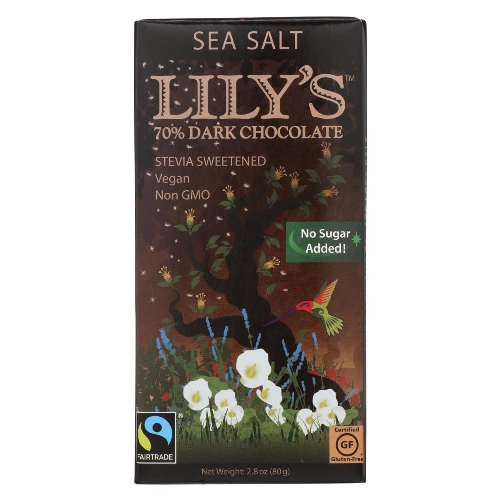 Lily's Sweets Chocolate Bar - Extra Dark Chocolate - 70% Cocoa - 2.8 oz Bars - 12개 묶음상품