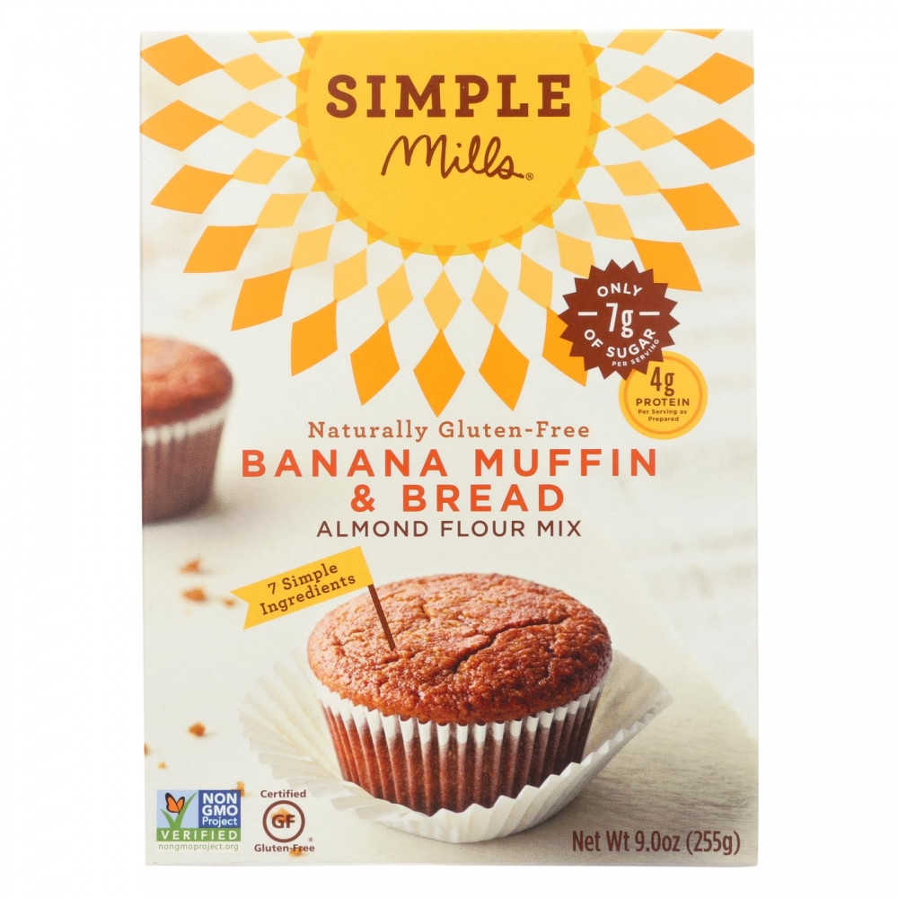 Simple Mills Almond Flour Banana Muffin and Bread Mix - 6개 묶음상품 - 9 oz.