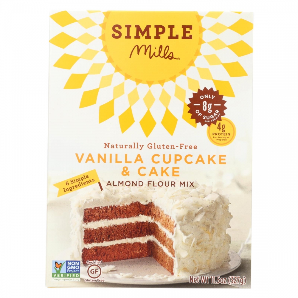 Simple Mills Almond Flour Vanilla Cake Mix - 6개 묶음상품 - 11.5 oz.