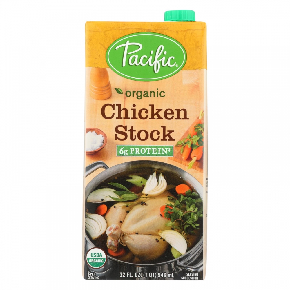 Pacific Natural Foods Simply Stock - Chicken - 12개 묶음상품 - 32 Fl oz.