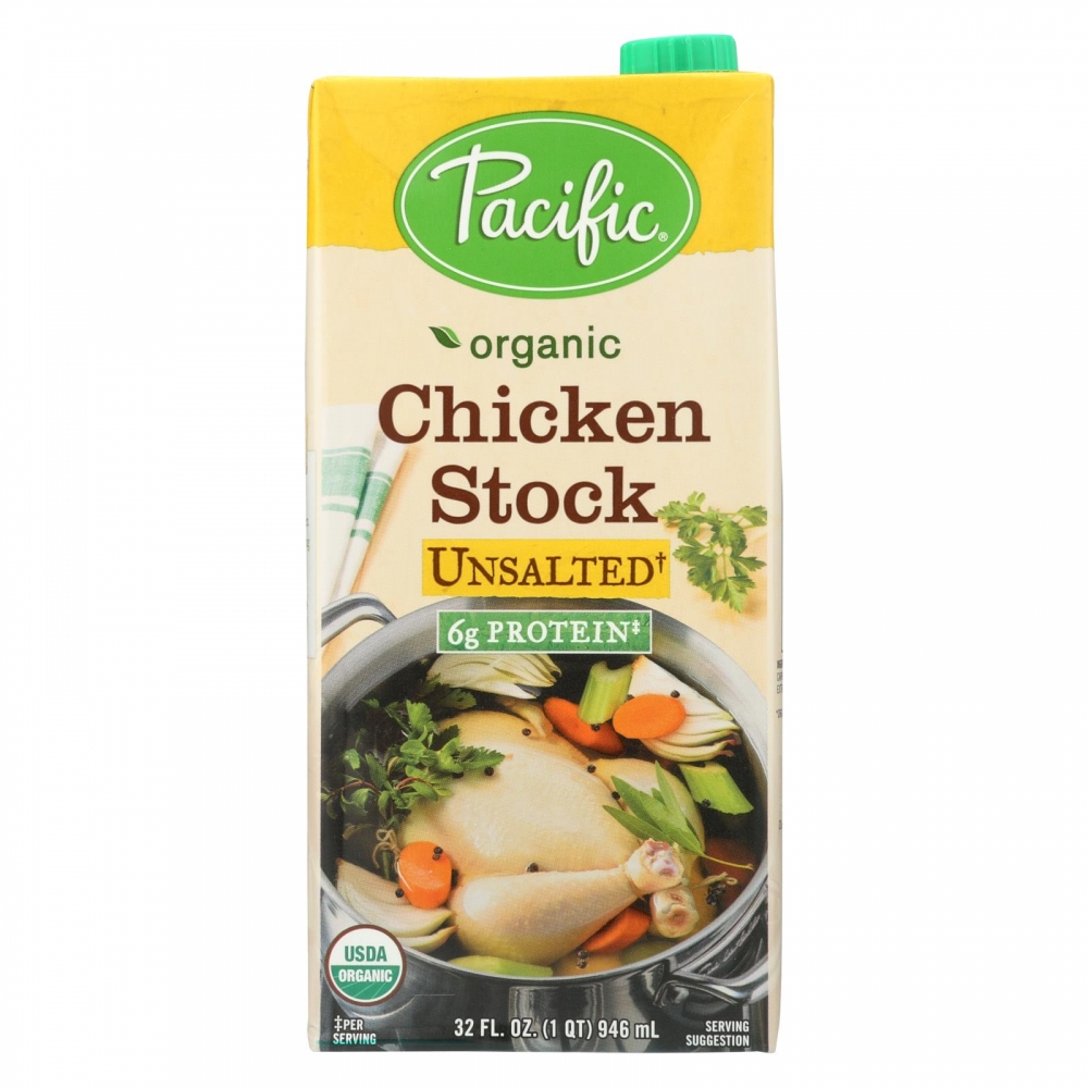 Pacific Natural Foods Simply Stock - Chicken - 12개 묶음상품 - 32 Fl oz.