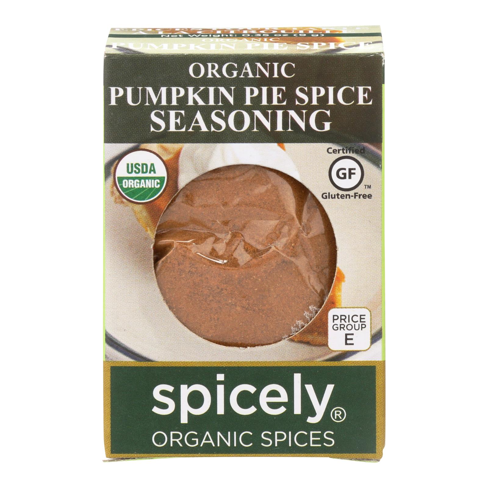 Spicely Organics - Organic Seasoning - Pumpkin Pie Spice - 6개 묶음상품 - 0.35 oz.