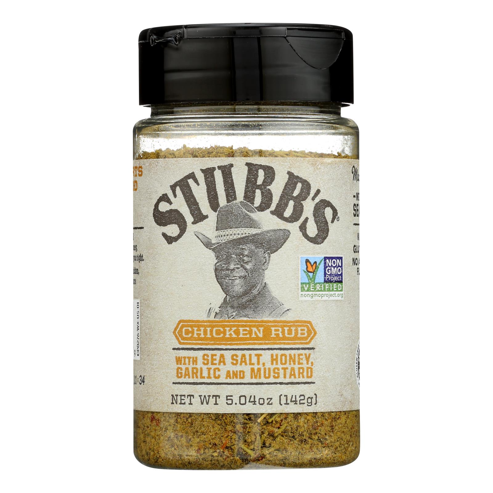 Stubb's Chicken Rub With Sea Salt Honey Garlic And Mustard - 6개 묶음상품 - 5.04 OZ