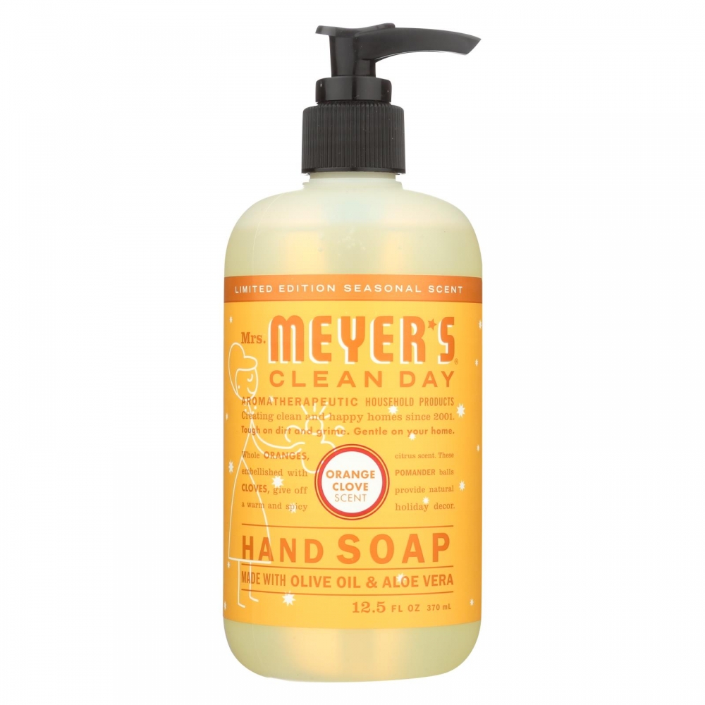 Mrs. Meyer's Clean Day - Liquid Hand Soap - Orange Clove - 6개 묶음상품 - 12.5 fl oz.