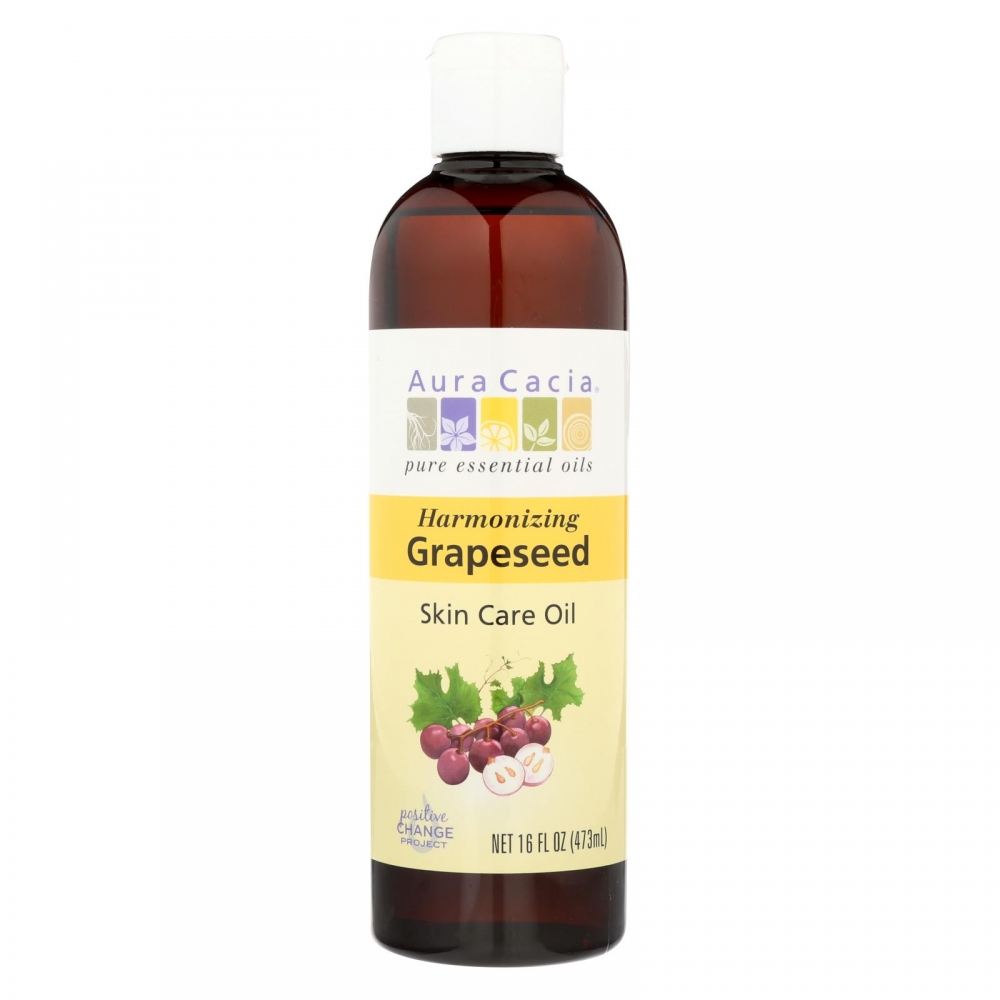 Aura Cacia - Natural Skin Care Oil Grapeseed - 16 fl oz