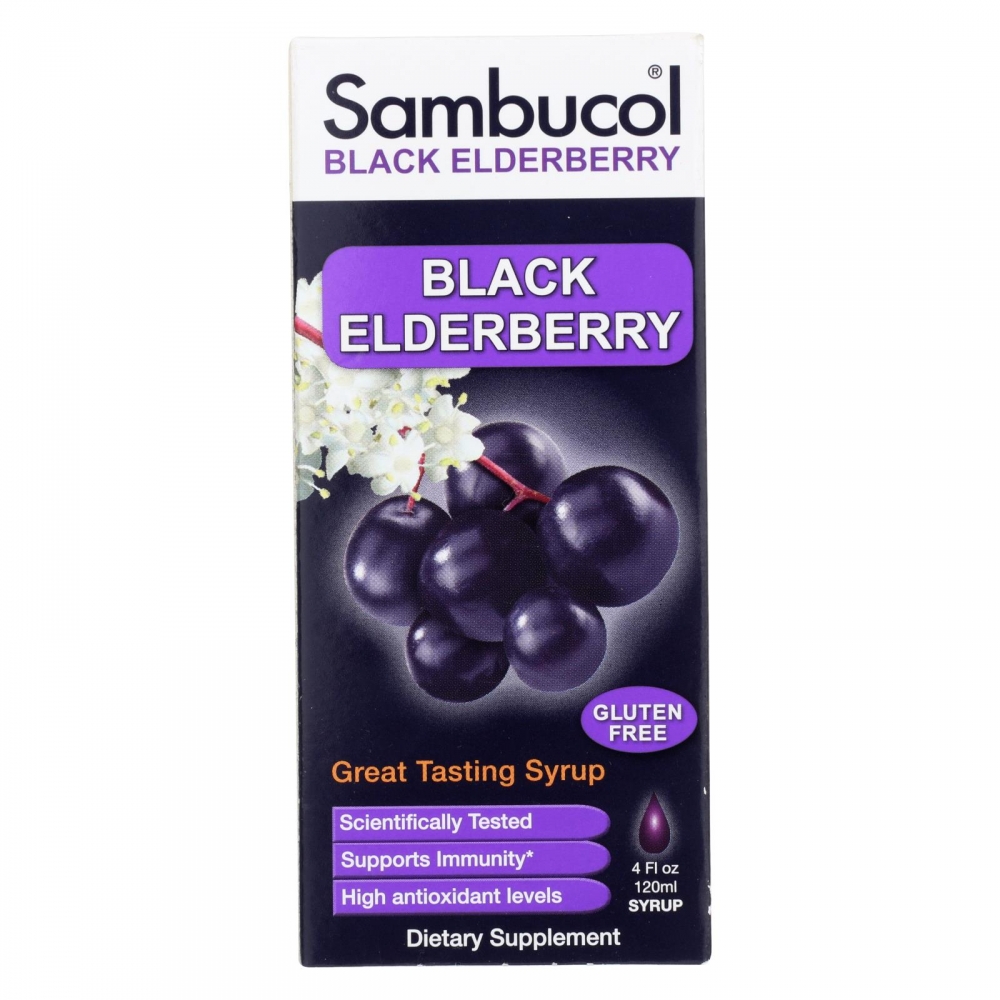 Sambucol - Black Elderberry Syrup Cold and Flu Relief Original - 4 fl oz