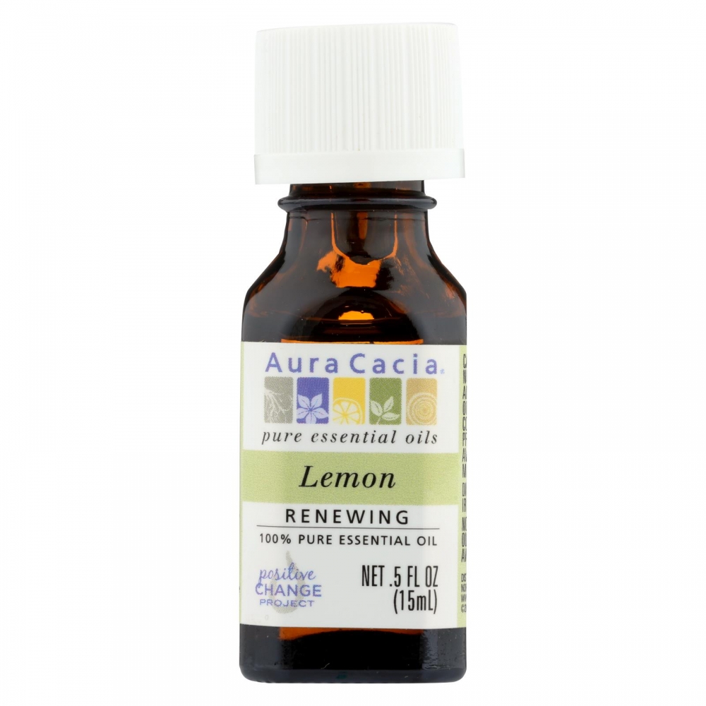 Aura Cacia - Essential Oil - Lemon - 0.5 fl oz