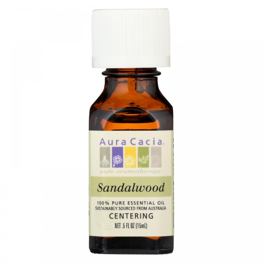 Aura Cacia - Essential Oil - Sandalwood - .5 oz