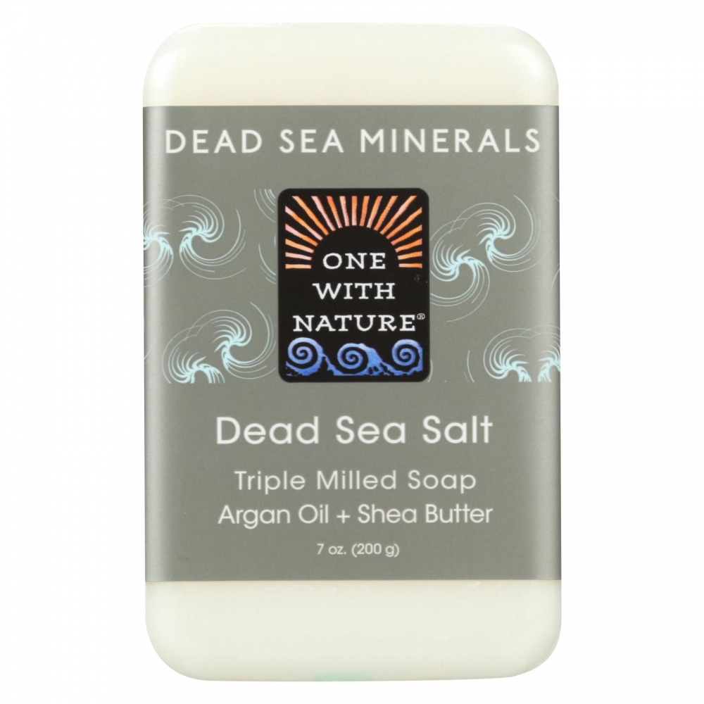 One With Nature Dead Sea Mineral Dead Sea Salt Soap - 7 oz