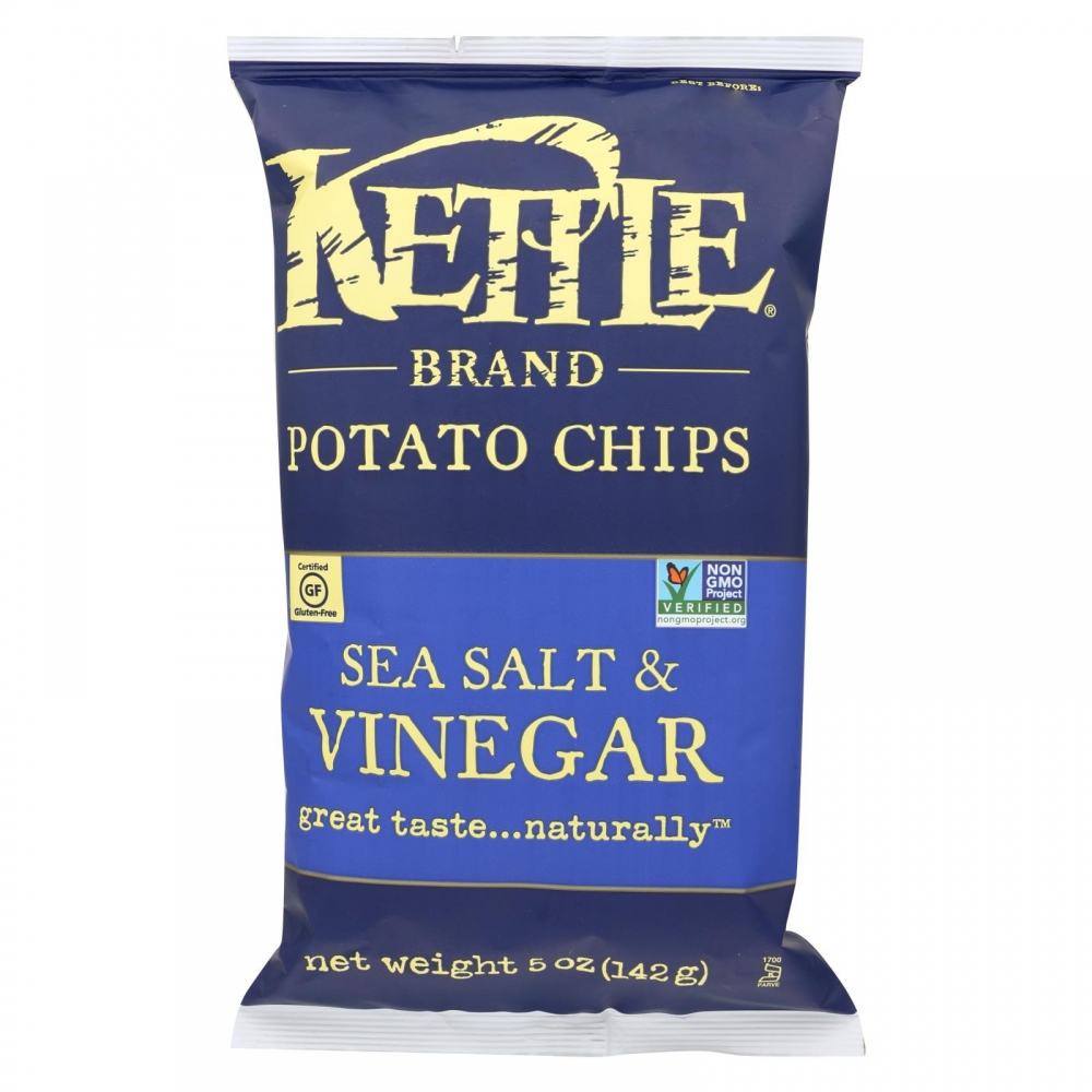 Kettle Brand Potato Chips - Sea Salt and Vinegar - 15개 묶음상품 - 5 oz.