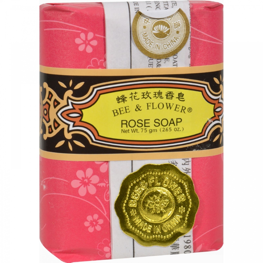 Bee and Flower Soap Rose - 2.65 oz - 12개 묶음상품