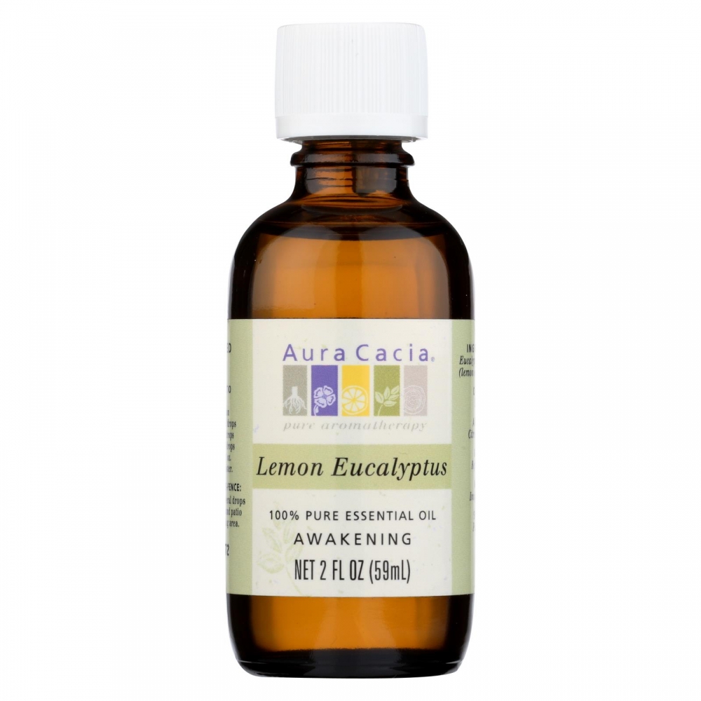 Aura Cacia - Essential Oil Lemon Eucalyptus - 2 fl oz