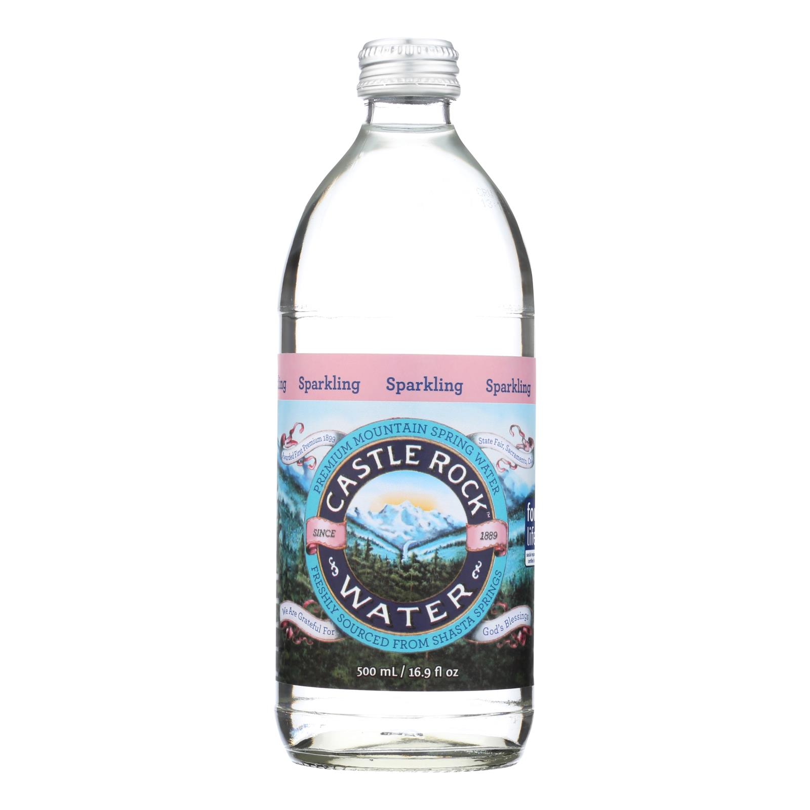 Castle Rock Water Sparkling Water - Case of 24 - 16.9 FZ