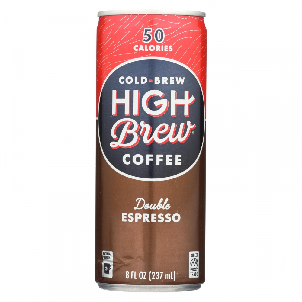 High Brew Coffee Coffee - Ready to Drink - Double Espresso - 8 oz - 12개 묶음상품