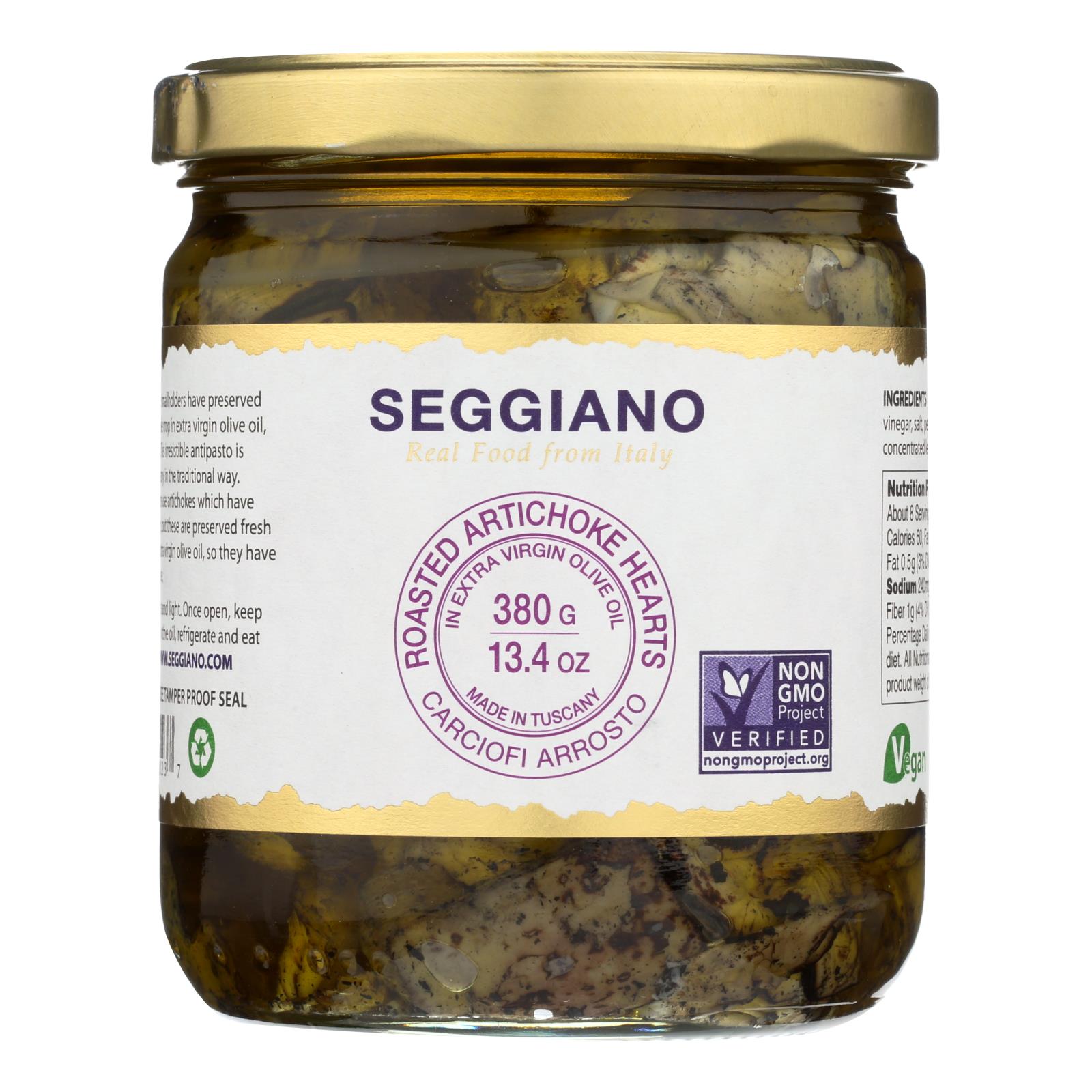 Seggiano Carciofi Arrosto Roasted Artichoke Hearts - 6개 묶음상품 - 13.4 OZ