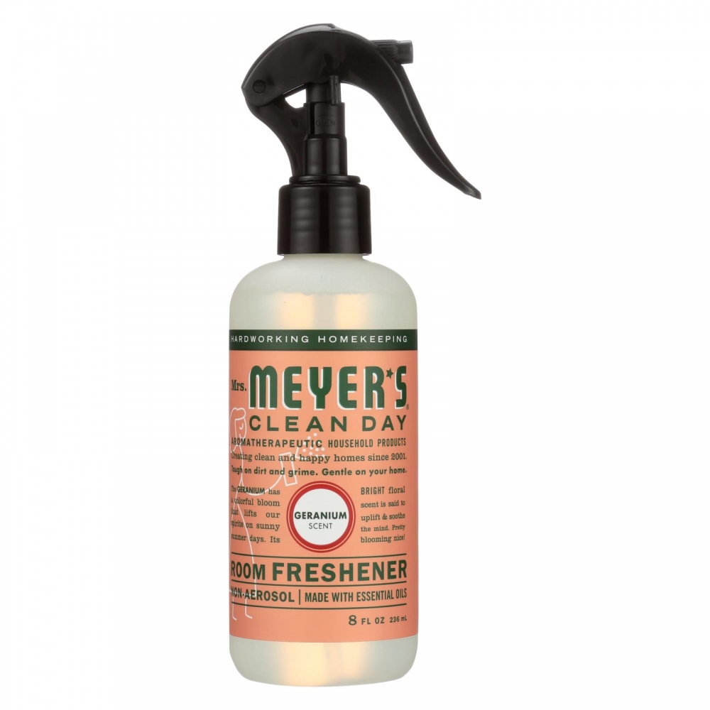 Mrs. Meyer's Clean Day - Room Freshener - Geranium - 6개 묶음상품 - 8 oz