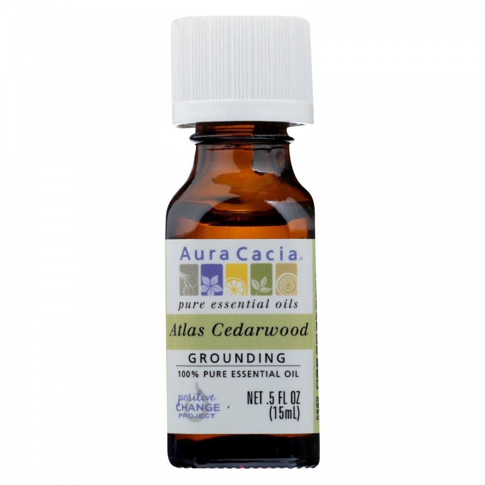 Aura Cacia - Essential Oil - Atlas Cedar wood - 0.5 FL oz.