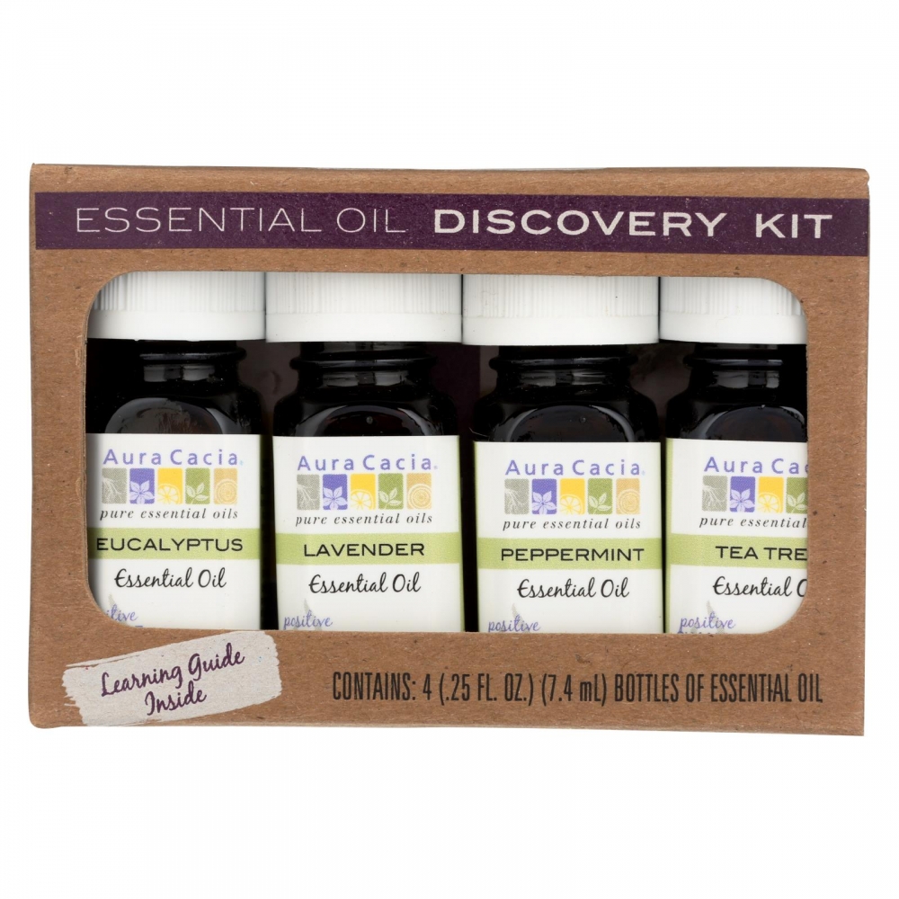 Aura Cacia - Essential Oil - Discovery Kit - 0.25 FL oz.