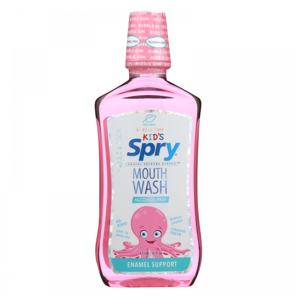 Spry Mouth Wash - Bubble Gum - Kid - 16 fl oz