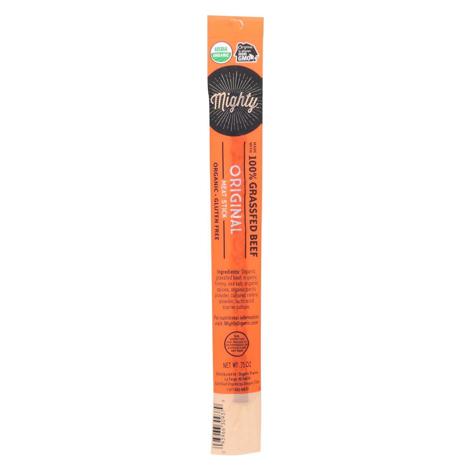 Mighty Organic Mighty Original Beef Stick - Case of 24 - .75 OZ