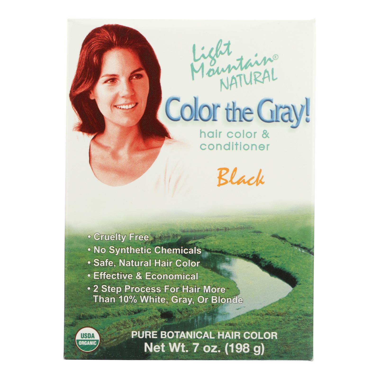 Light Mountain - Clr Gry Conditioner Black - 7 OZ