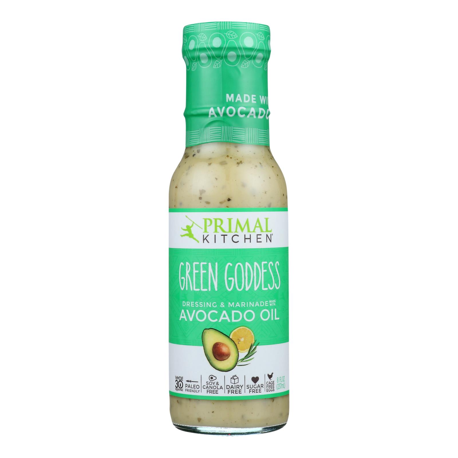 Primal Kitchen Dressing & Marinade Green Goddess - Case of 6 - 8 FZ