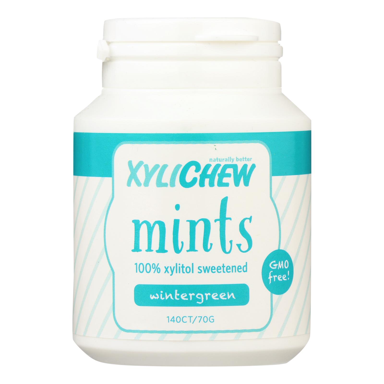 Xylichew Wintergreen Mints - Case of 4 - 140 CT