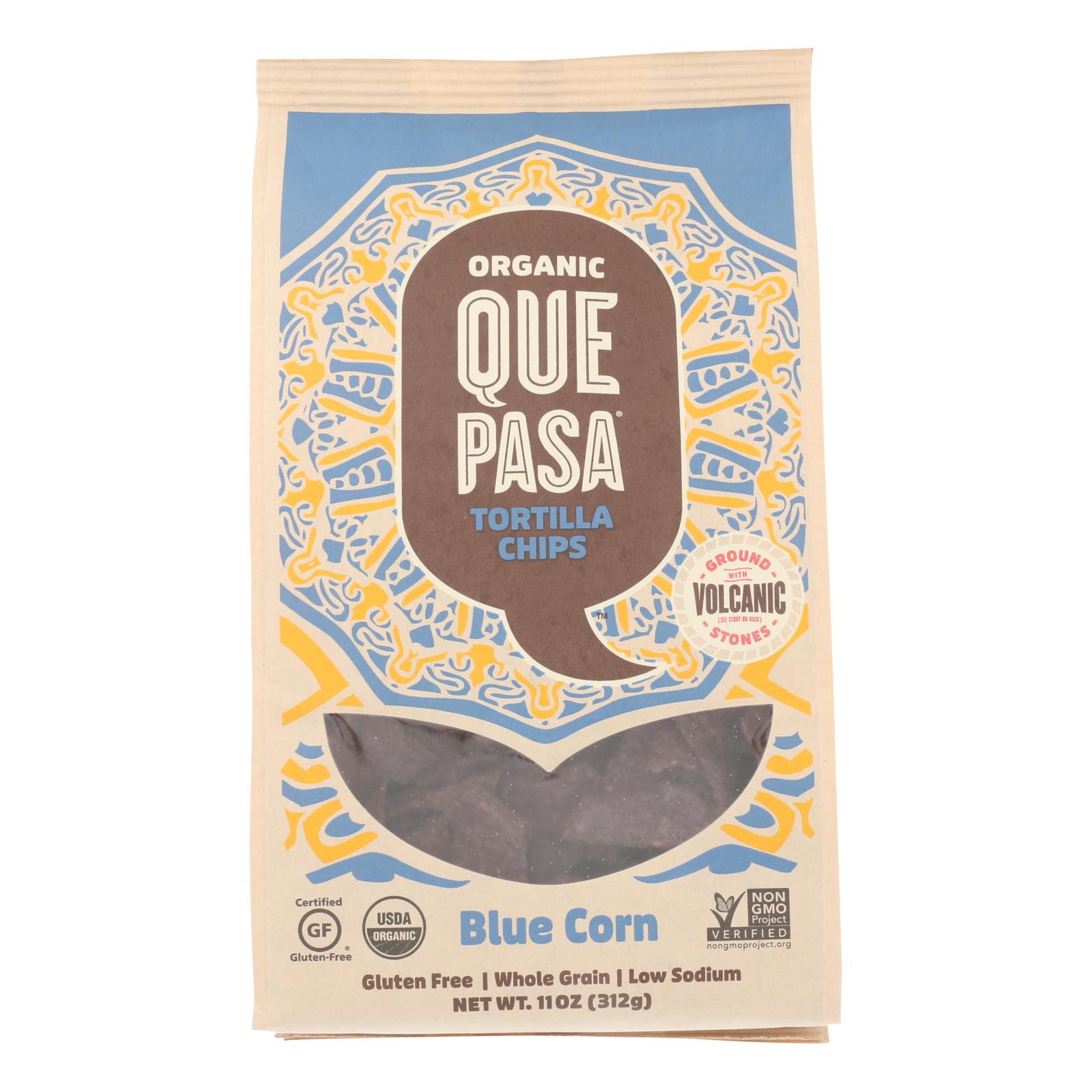 Que Pasa - Tort Chips Blue - 12개 묶음상품 - 11 OZ