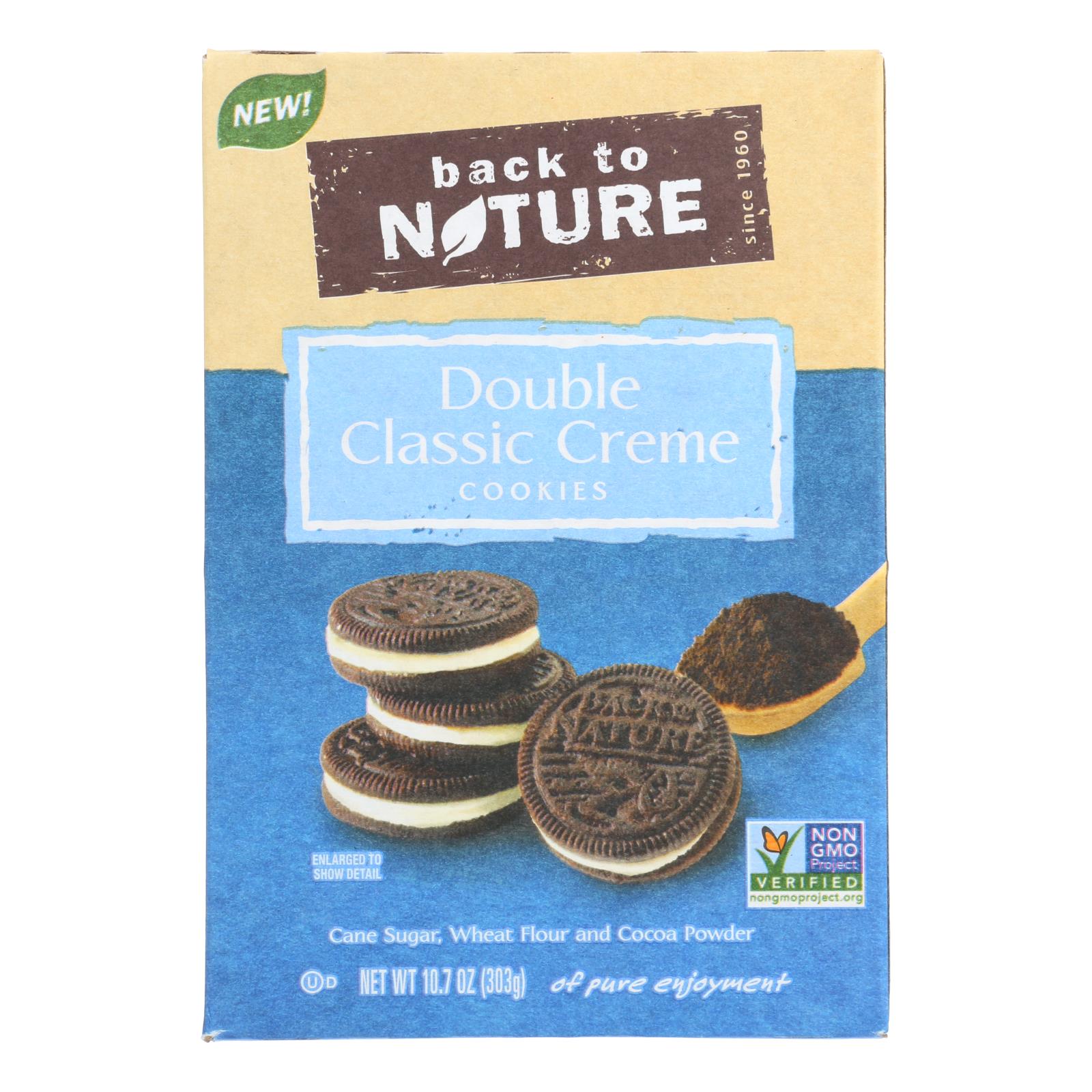 Back To Nature Cookies - Double Classic Creme - 6개 묶음상품 - 10.7 oz