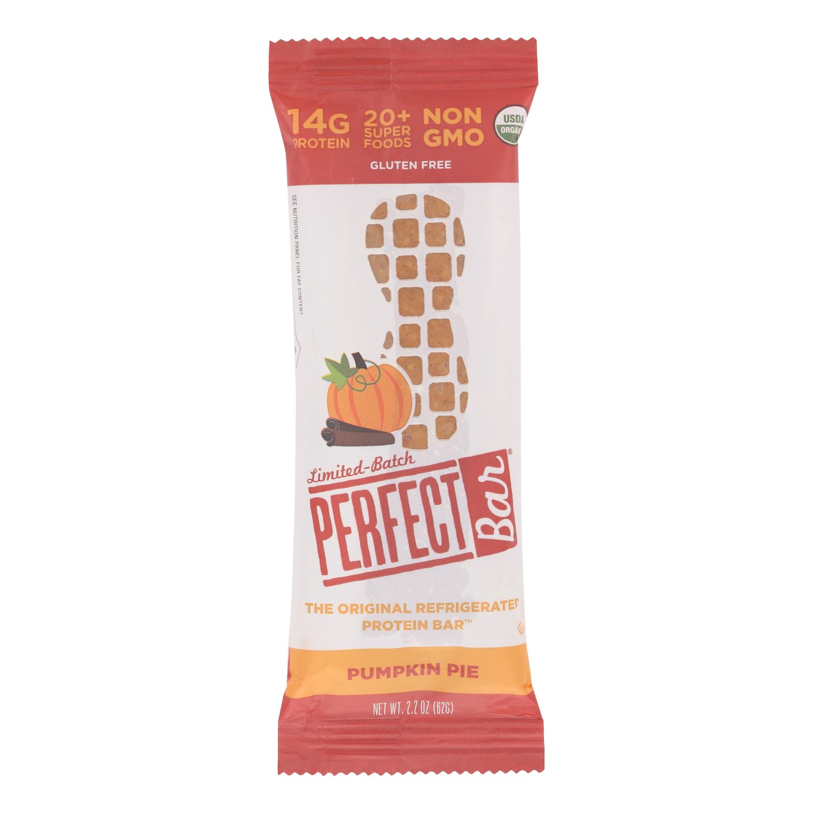 Perfect Bar - Bar Pumpkin Pie - 8개 묶음상품 - 2.2 OZ