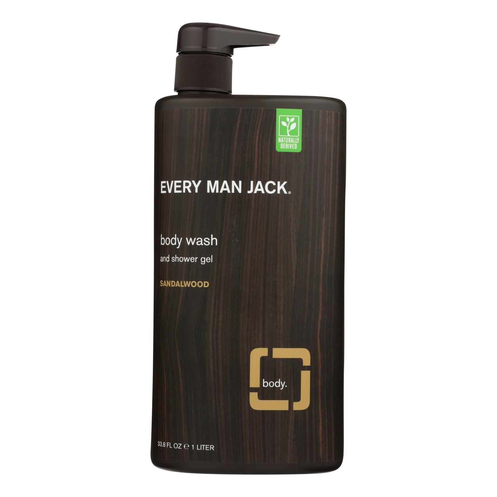 Every Man Jack Body Wash Sandalwood Body Wash - 1 Each - 33.8 fl oz.