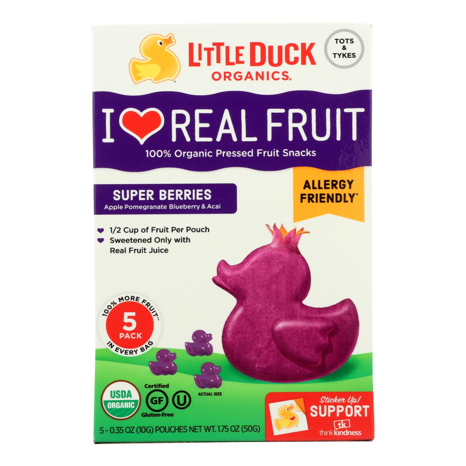 Little Duck Organics - Tiny Gmmys Spr Berrys - Case of 6 - 5/.35 OZ