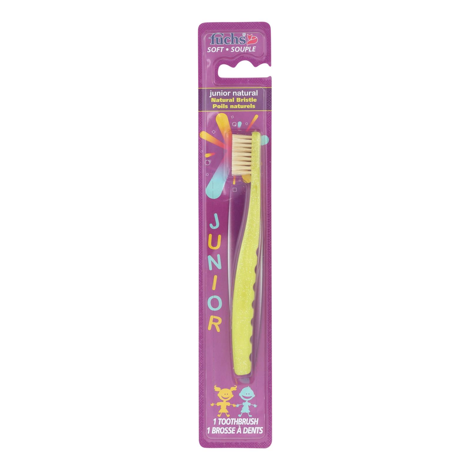 Fuchs Natural Bristle Junior Toothbrush - 12개 묶음상품 - CT