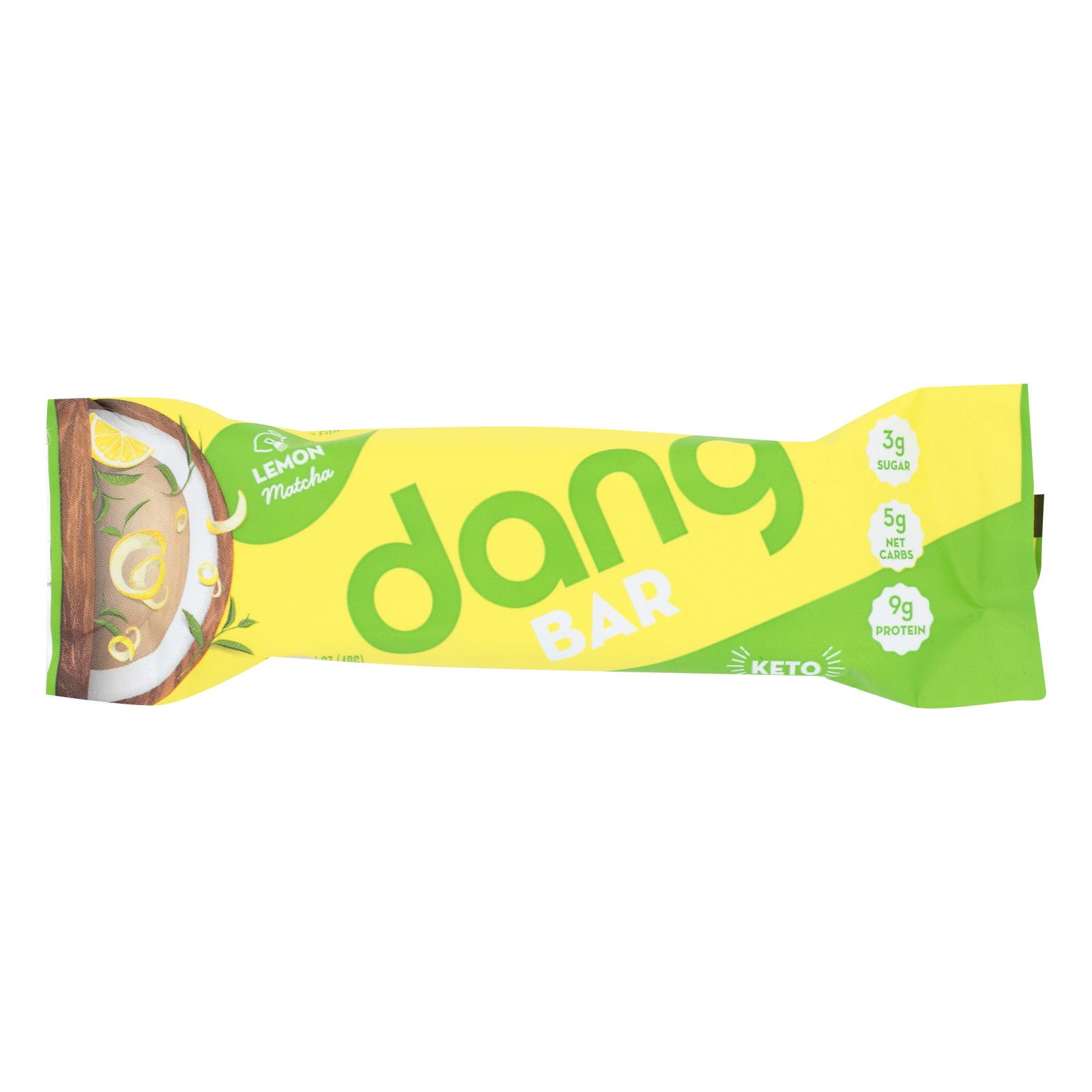 Dang - Bar - Lemon Matcha - 12개 묶음상품 - 1.4 oz.