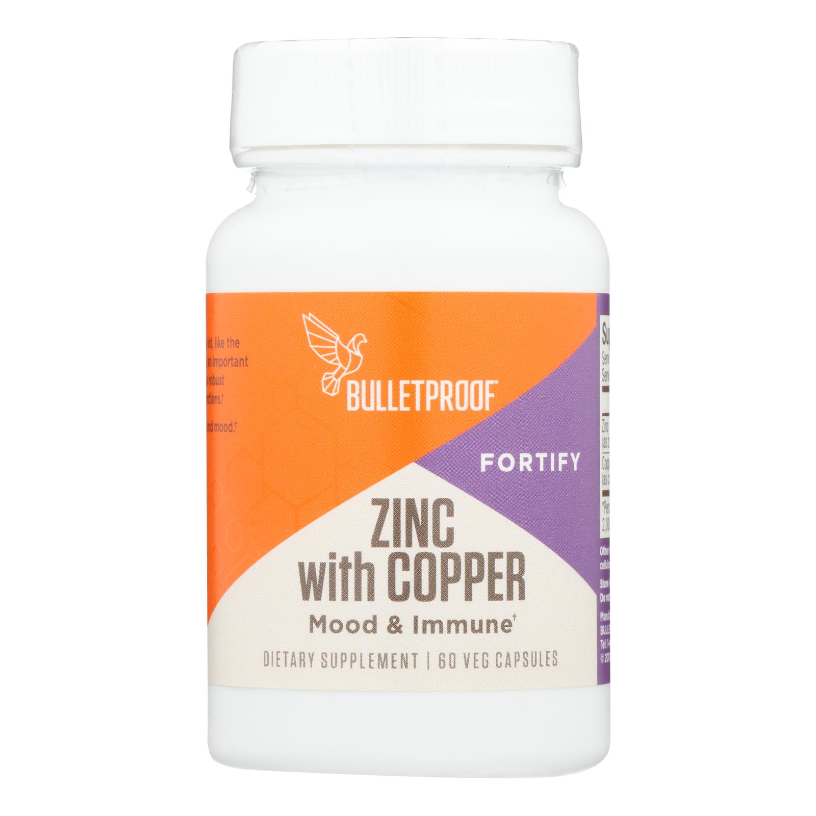 Bulletproof - Zinc W/copper - 1 Each - 60 VCAP