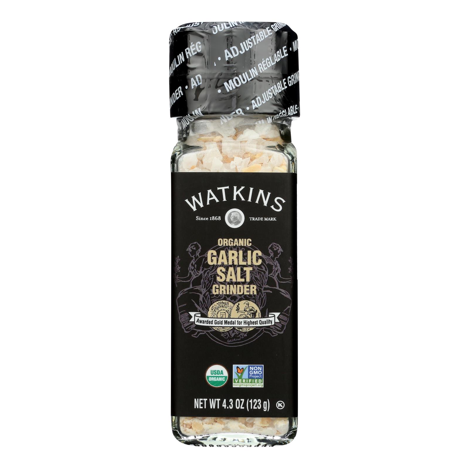 Watkins - Garlic Salt Grinder - 3개 묶음상품 - 4.3 OZ