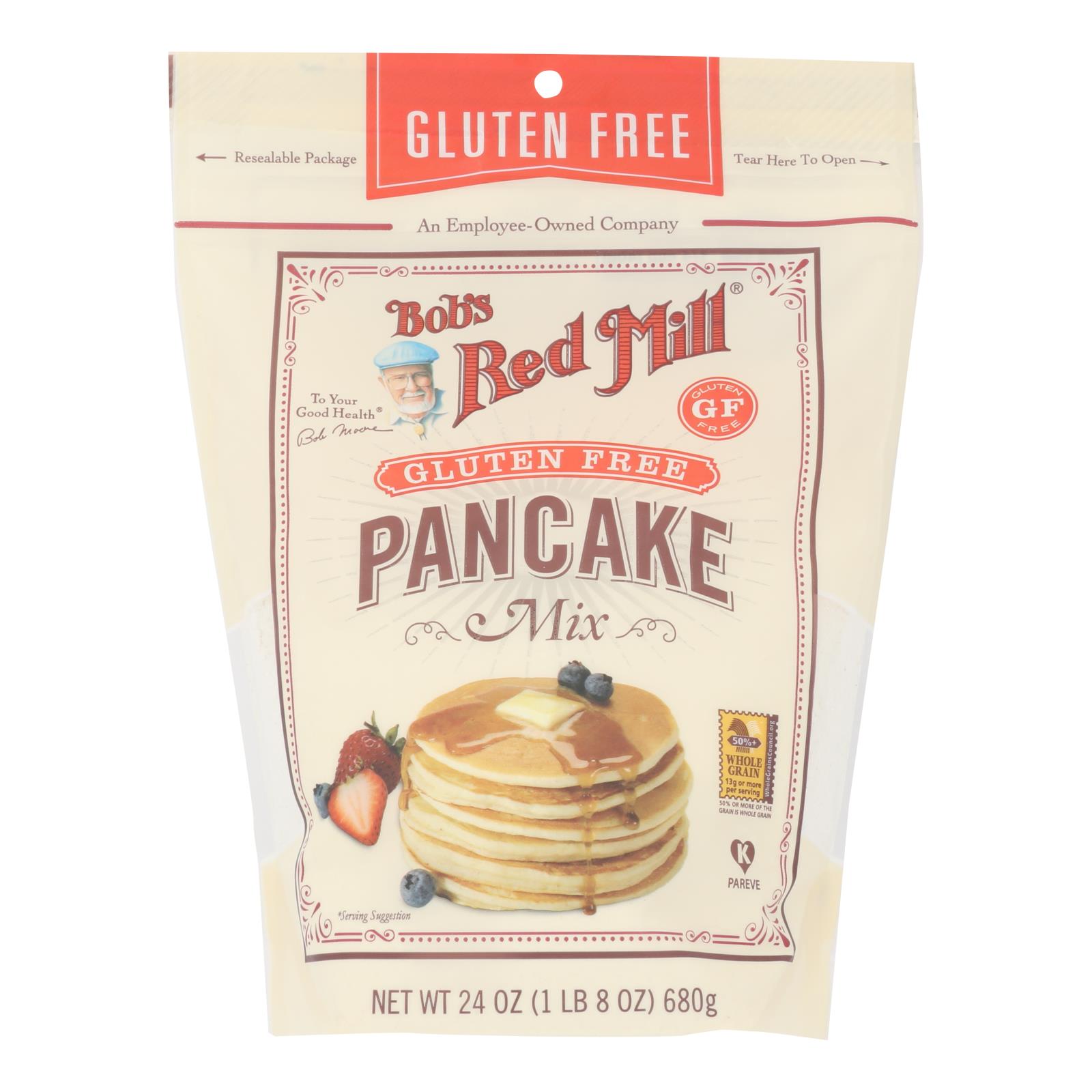 Bob's Red Mill - Pancake Mix Gluten Free - 4개 묶음상품 - 24 OZ
