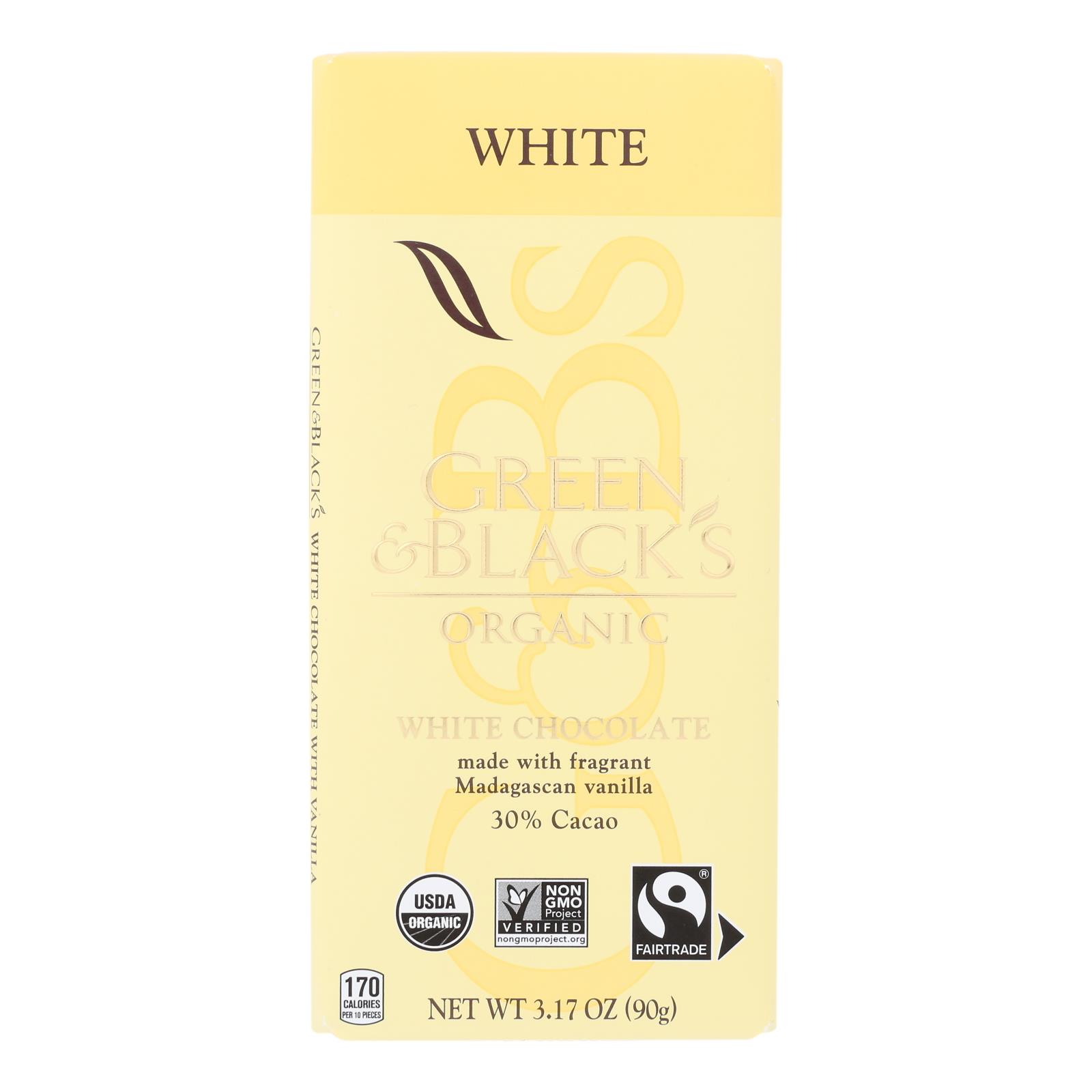 Green & Black's - Chocolate White - 10개 묶음상품 - 3.17 OZ