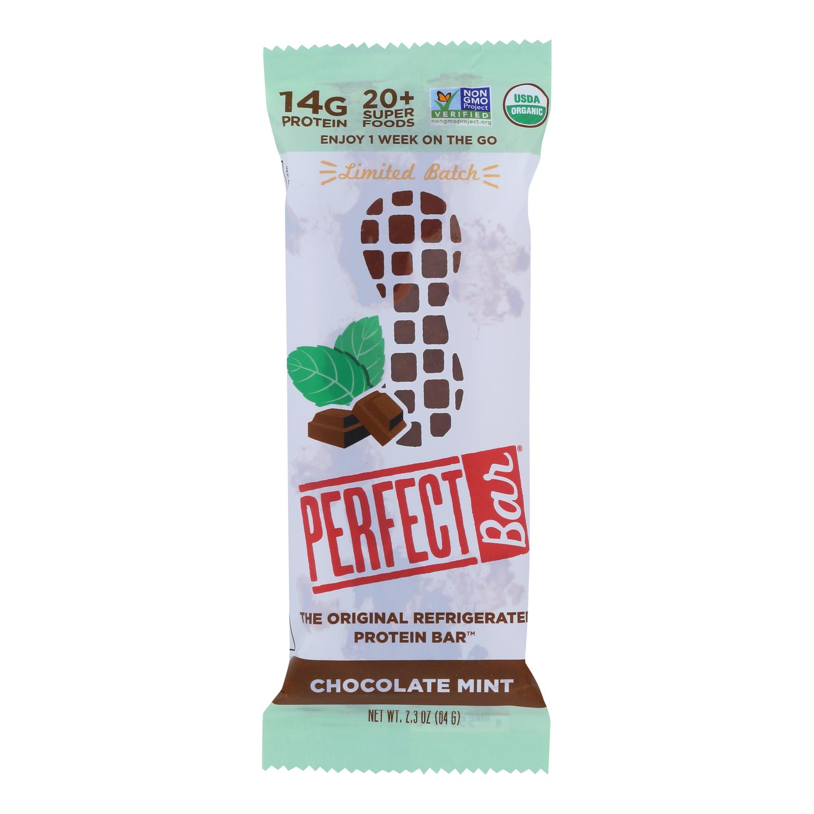 Perfect Bar - Bar Chocolate Mint - 8개 묶음상품 - 2.3 OZ