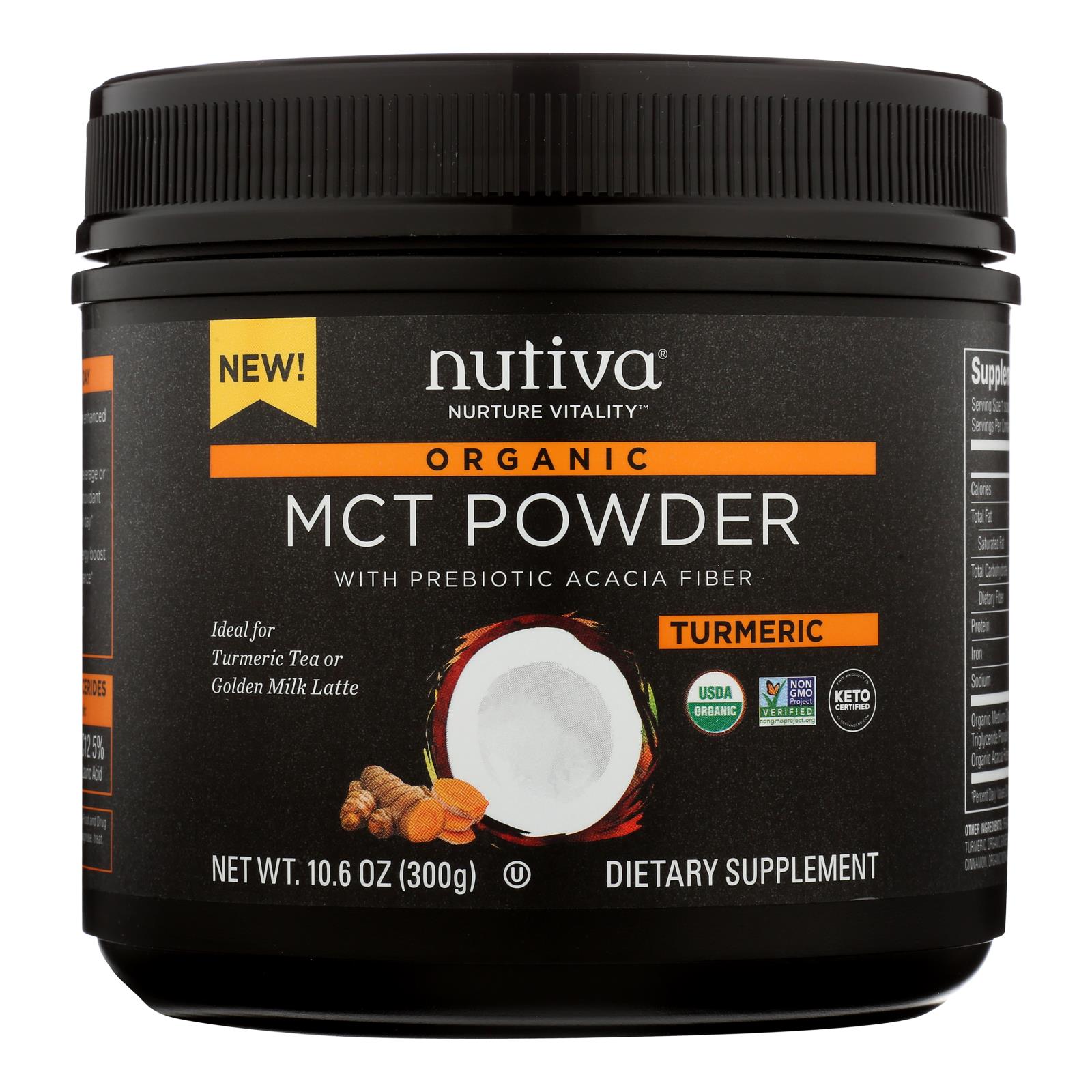 Nutiva - 파우더 Mct 터메릭, 심황 - 1 Each - 10.6 OZ