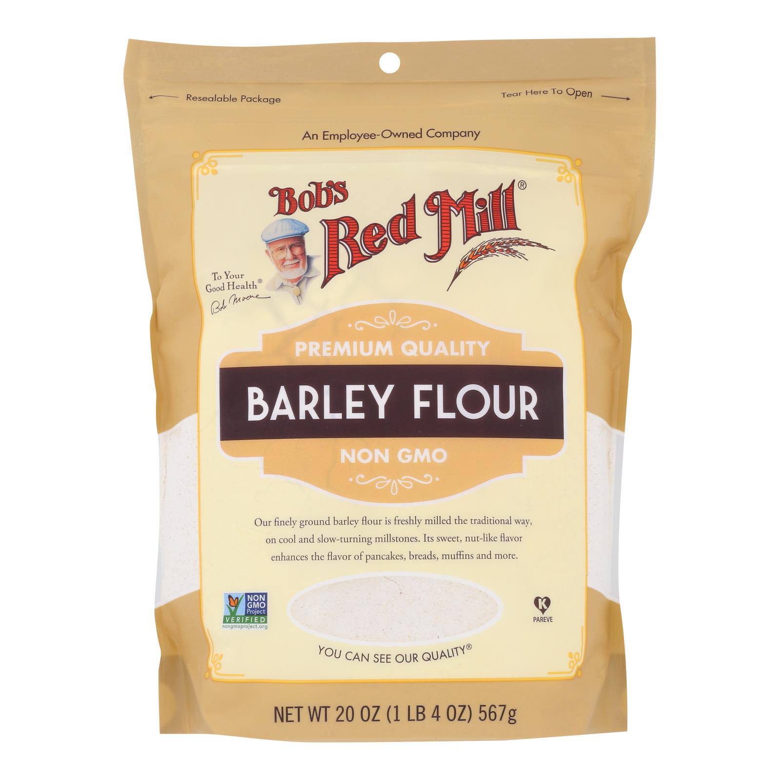 Bob's Red Mill - Flour Barley - Case of 4 - 20 OZ