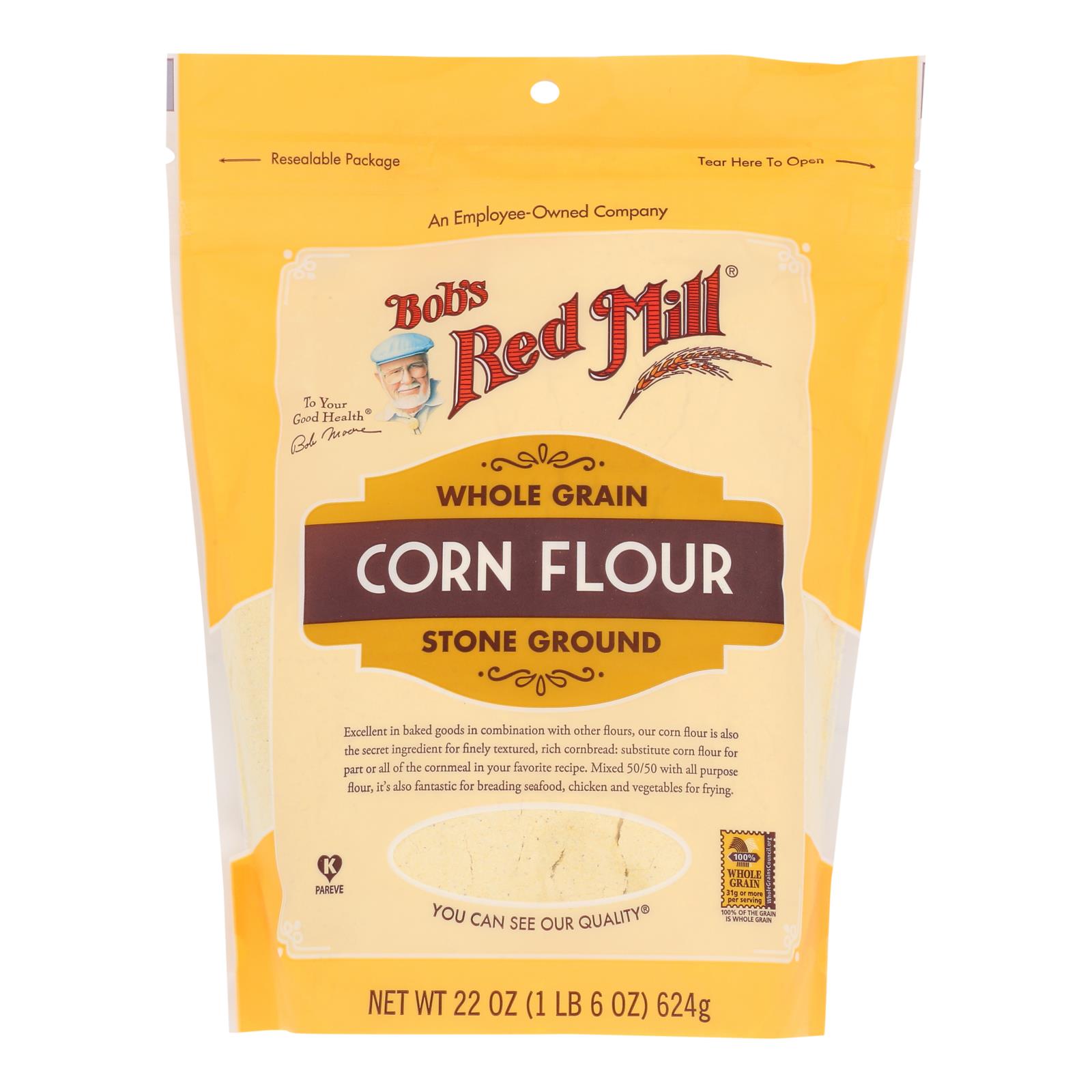 Bob's Red Mill - Flour Corn - 4개 묶음상품 - 22 OZ