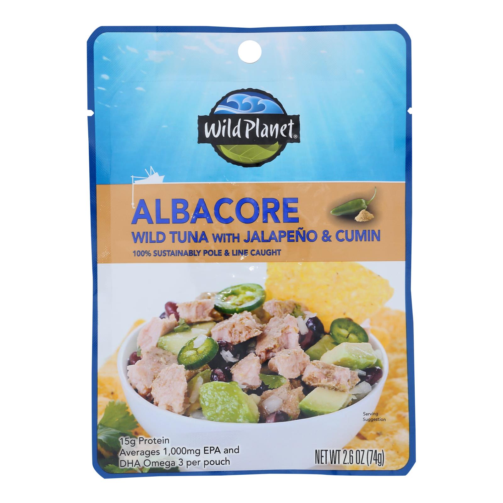 Wild Planet - Tuna Wld Alb Jalp Cmn Peach - 24개 묶음상품 - 2.6 OZ