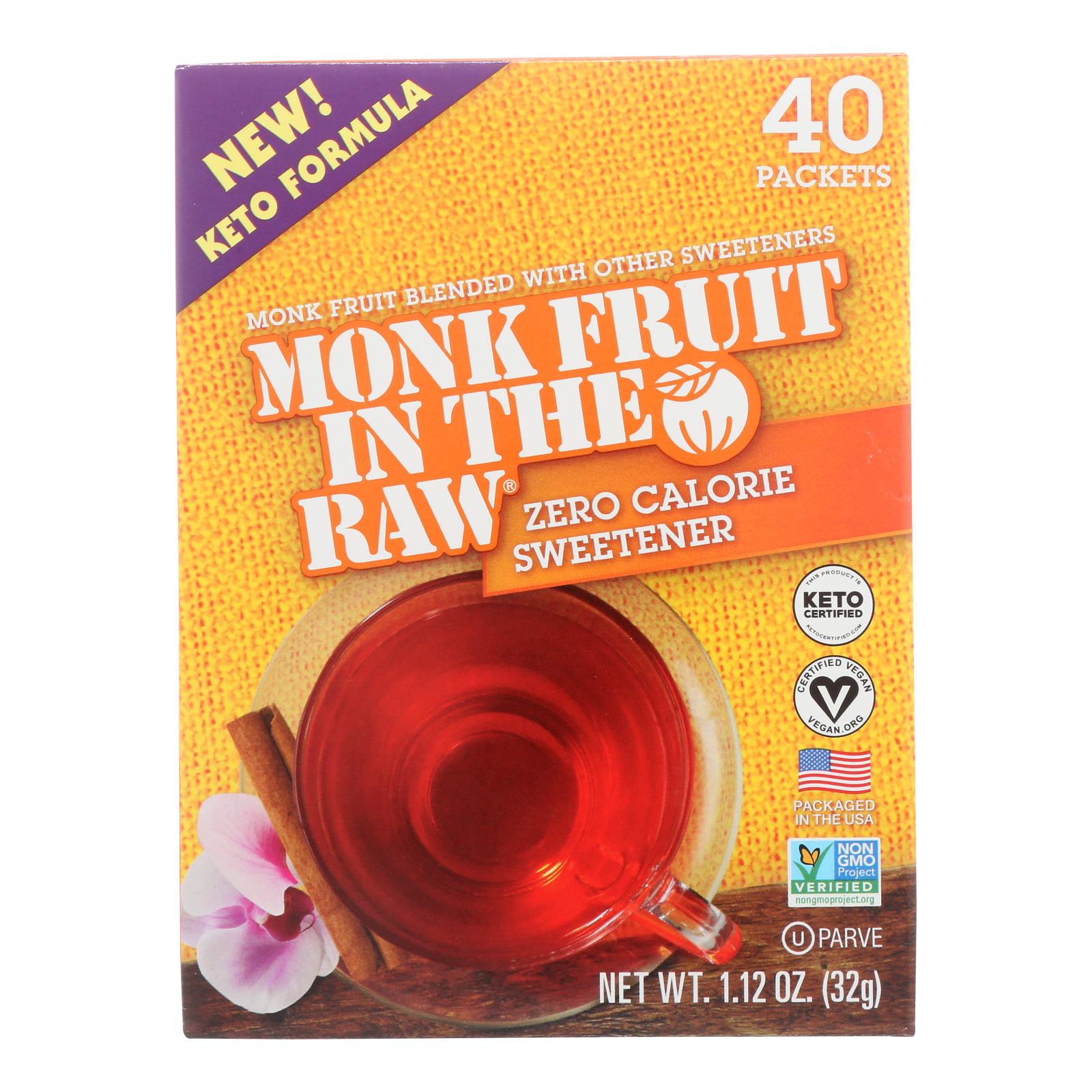 Monk Fruit In The Raw - Swtnr Mnk Fruit N Rw Keto - 8개 묶음상품-40 PKT